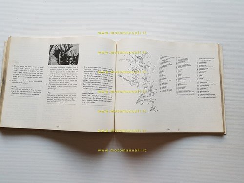 Yamaha XS 750 1T5 1976 manuale officina originale