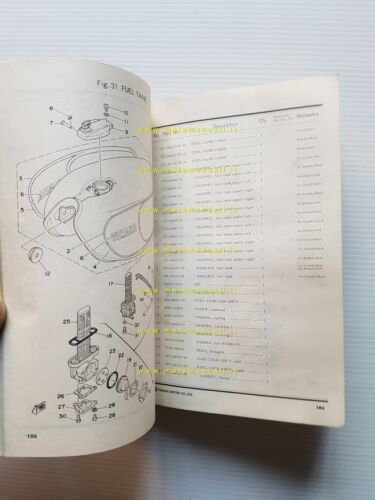 Yamaha XS 750 1T5 1978 catalogo ricambi originale spare parts …