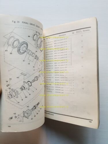 Yamaha XS 750 1T5 1978 catalogo ricambi originale spare parts …