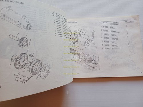 Yamaha XS 750 3G9 1979 catalogo ricambi originale spare parts …