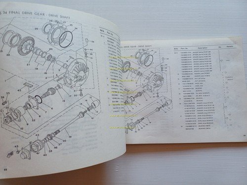 Yamaha XS 750 3G9 1979 catalogo ricambi originale spare parts …