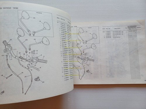 Yamaha XS 750 3G9 1979 catalogo ricambi originale spare parts …