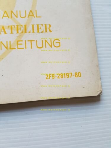 Yamaha XS 750 E 2F9 AGGIORNAMENTO 1977 manuale officina originale