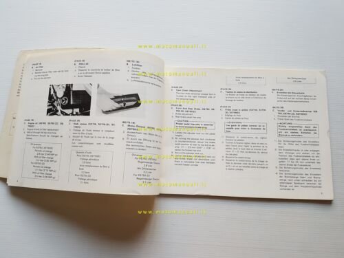 Yamaha XS 750 E 2F9 AGGIORNAMENTO 1977 manuale officina originale