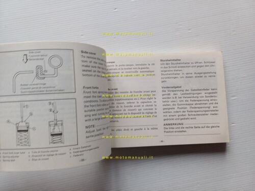 Yamaha XS 850 4E2 1979-80 manuale uso manutenzione libretto originale