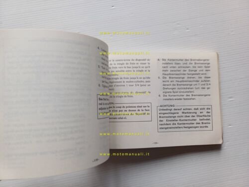 Yamaha XS 850 4E2 1979-80 manuale uso manutenzione libretto originale
