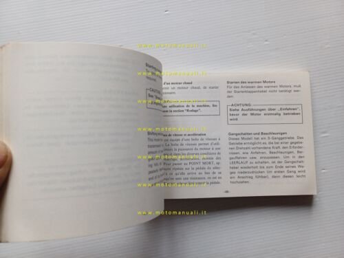 Yamaha XS 850 4E2 1979-80 manuale uso manutenzione libretto originale