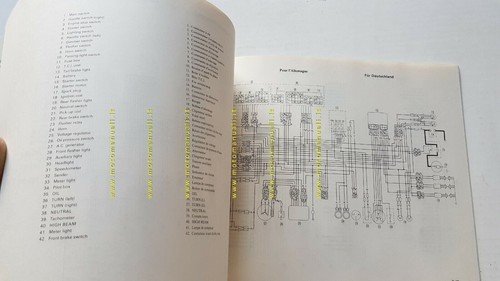 Yamaha XS 850 G 1980 manuale officina INGLESE originale workshop …