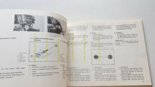 Yamaha XS 850 G 1980 manuale officina INGLESE originale workshop …