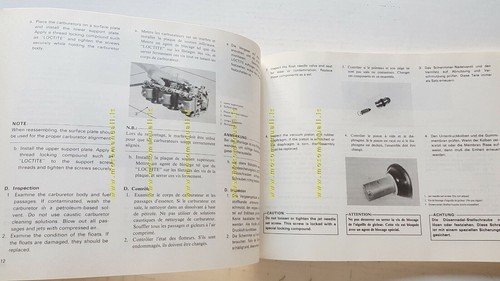 Yamaha XS 850 G 1980 manuale officina INGLESE originale workshop …