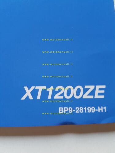 Yamaha XT 1200 ZE SuperTener ABS BP9 2018 manuale uso …