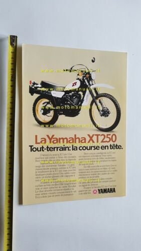 Yamaha XT 250 1981 depliant francese originale FRENCH brochure prospectus