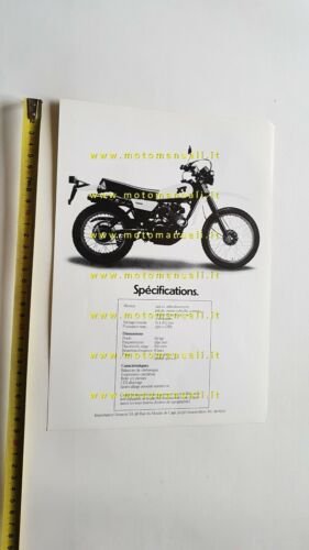 Yamaha XT 250 1981 depliant francese originale FRENCH brochure prospectus
