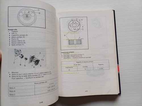 Yamaha XT 350 - 250 1986 manuale officina riparazione ITALIANO …