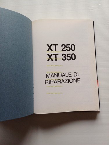 Yamaha XT 350 - 250 1986 manuale officina riparazione ITALIANO …