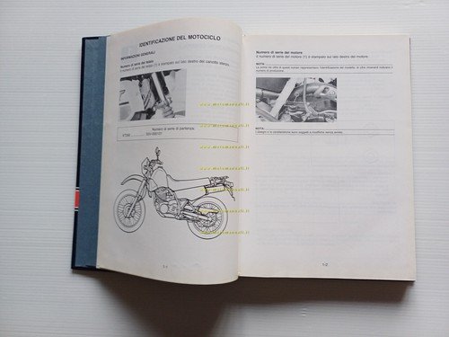Yamaha XT 350 - 250 1986 manuale officina riparazione ITALIANO …