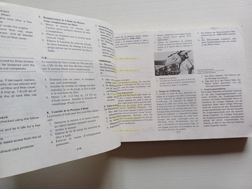 YAMAHA XT 400 - 550 1982 manuale officina INGLESE originale …
