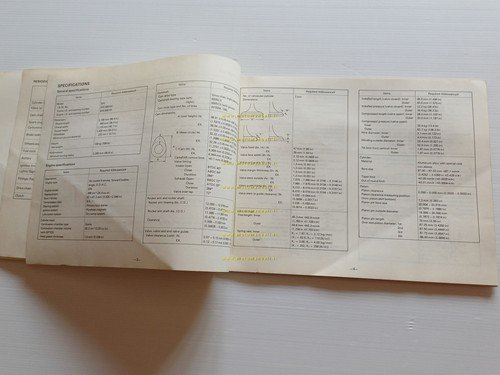 Yamaha XT 400 1981 AGGIORNAMENTO manuale officina inglese francese originale