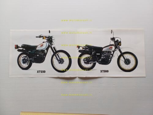 Yamaha XT 500 - 250 1981 depliant italiano originale