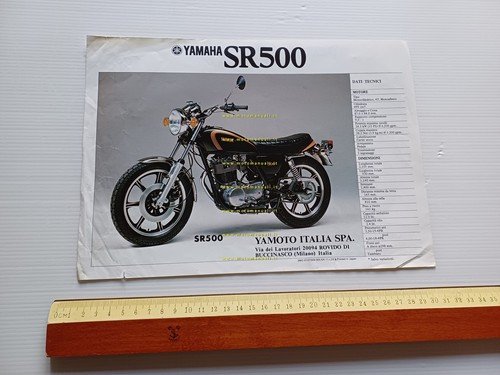 Yamaha XT 500 - SR 500 1980 depliant originale ITALIANO