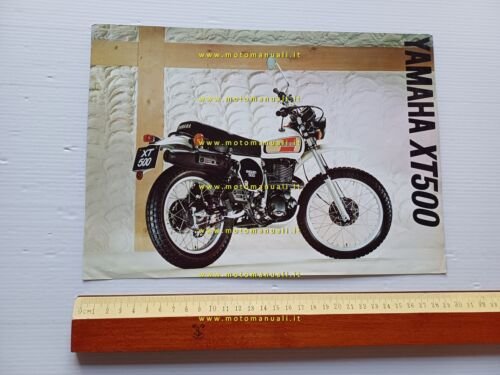 Yamaha XT 500 1977 depliant originale inglese brochure