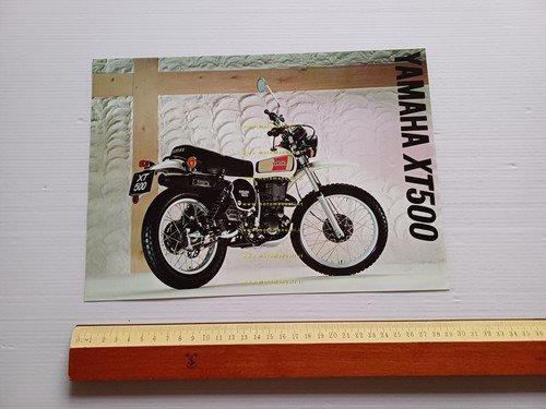 Yamaha XT 500 1977 depliant originale ITALIANO