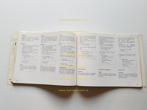 Yamaha XT 500 1N5 1976 manuale officina originale