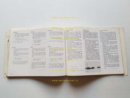 Yamaha XT 500 1N5 1976 manuale officina originale