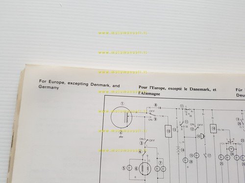 Yamaha XT 500 1N5 1976 manuale officina originale
