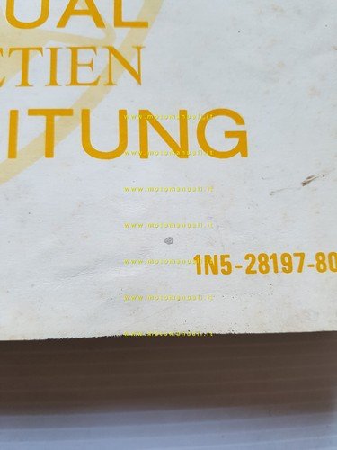 Yamaha XT 500 1N5 1976 manuale officina originale