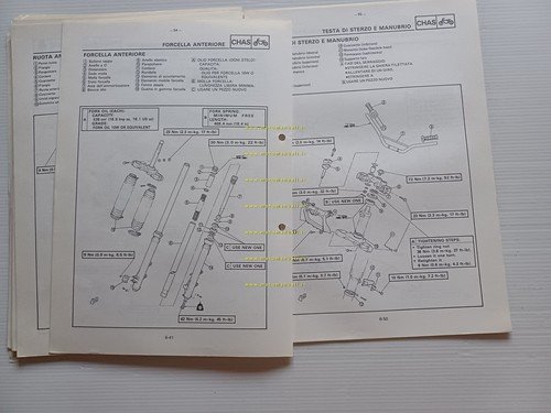 Yamaha XT 500 600 E 1990 Service Information manuale officina …