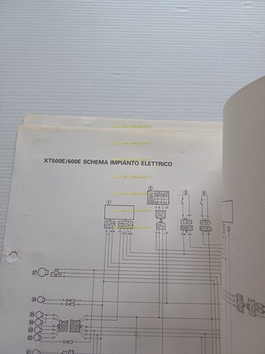 Yamaha XT 500 600 E 1990 Service Information manuale officina …