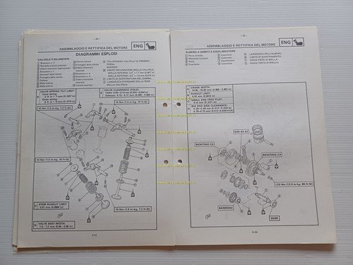 Yamaha XT 500 600 E 1990 Service Information manuale officina …
