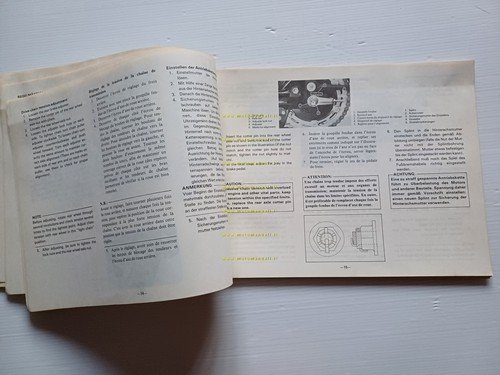 Yamaha XT 500 F 2H2 AGGIORNAMENTO 1978 manuale officina originale