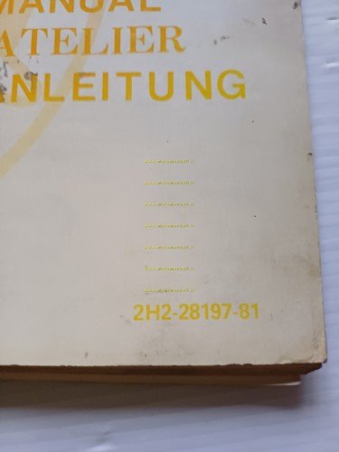 Yamaha XT 500 F 2H2 AGGIORNAMENTO 1978 manuale officina originale