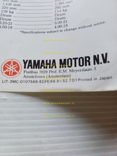 Yamaha XT 550 - XT 500 - XT 400 -XT …