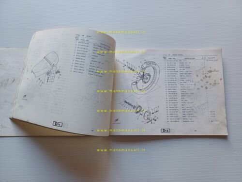 Yamaha XT 550 28E 1983 catalogo ricambi originale moto spare …