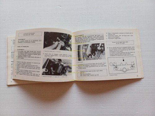 Yamaha XT 600 1984 manuale uso manutenzione libretto originale italiano