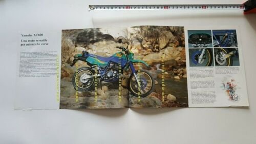 Yamaha XT 600 1989 depliant italiano moto ENDURO originale brochure