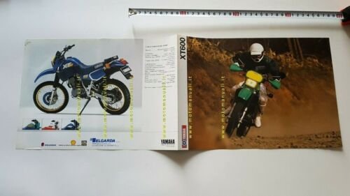 Yamaha XT 600 1989 depliant italiano moto ENDURO originale brochure