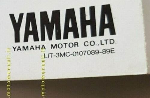 Yamaha XT 600 1989 depliant italiano moto ENDURO originale brochure