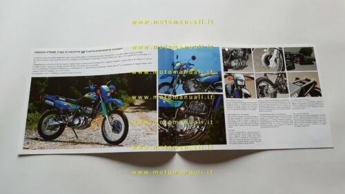 Yamaha XT 600 1992 depliant MOTO originale brochure ITALIANO