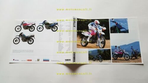 Yamaha XT 600 1992 depliant MOTO originale brochure ITALIANO