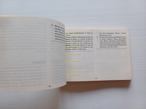 YAMAHA XT 600 43F 1983-84 manuale uso originale INGLESE FRANCESE …