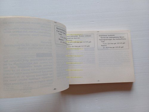 YAMAHA XT 600 43F 1983-84 manuale uso originale INGLESE FRANCESE …