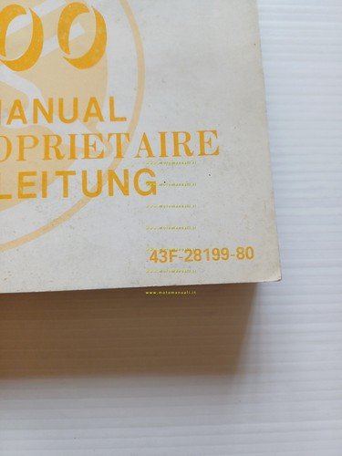 YAMAHA XT 600 43F 1983-84 manuale uso originale INGLESE FRANCESE …