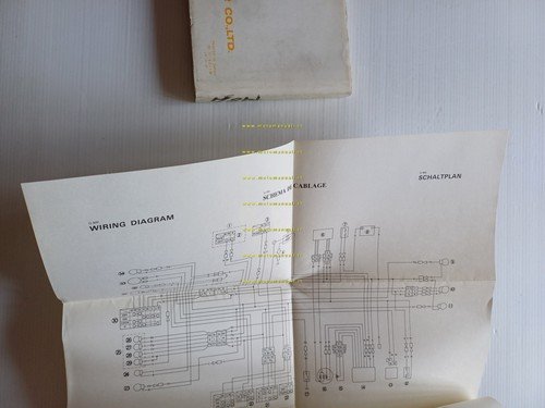 YAMAHA XT 600 43F 1983-84 manuale uso originale INGLESE FRANCESE …