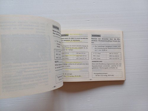 YAMAHA XT 600 43F 1983-84 manuale uso originale INGLESE FRANCESE …