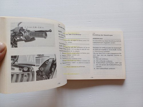 YAMAHA XT 600 43F 1983-84 manuale uso originale INGLESE FRANCESE …