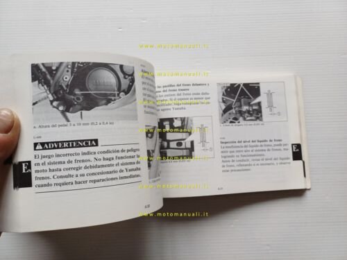 Yamaha XT 600 500 Z 3AJ 1989 manuale uso manutenzione …